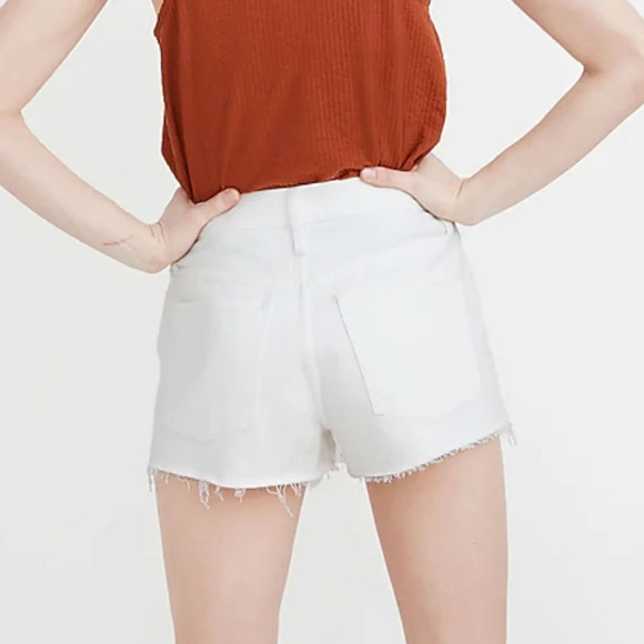 Madewell Relaxed Denim Shorts in Tile White NWT SZ 29 - Picture 2 of 8